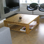 oud eiken salon tafel