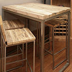 bar tafel oud eiken